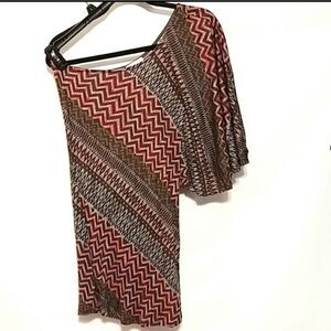 Solemio boho Southwest one shoulder flowly